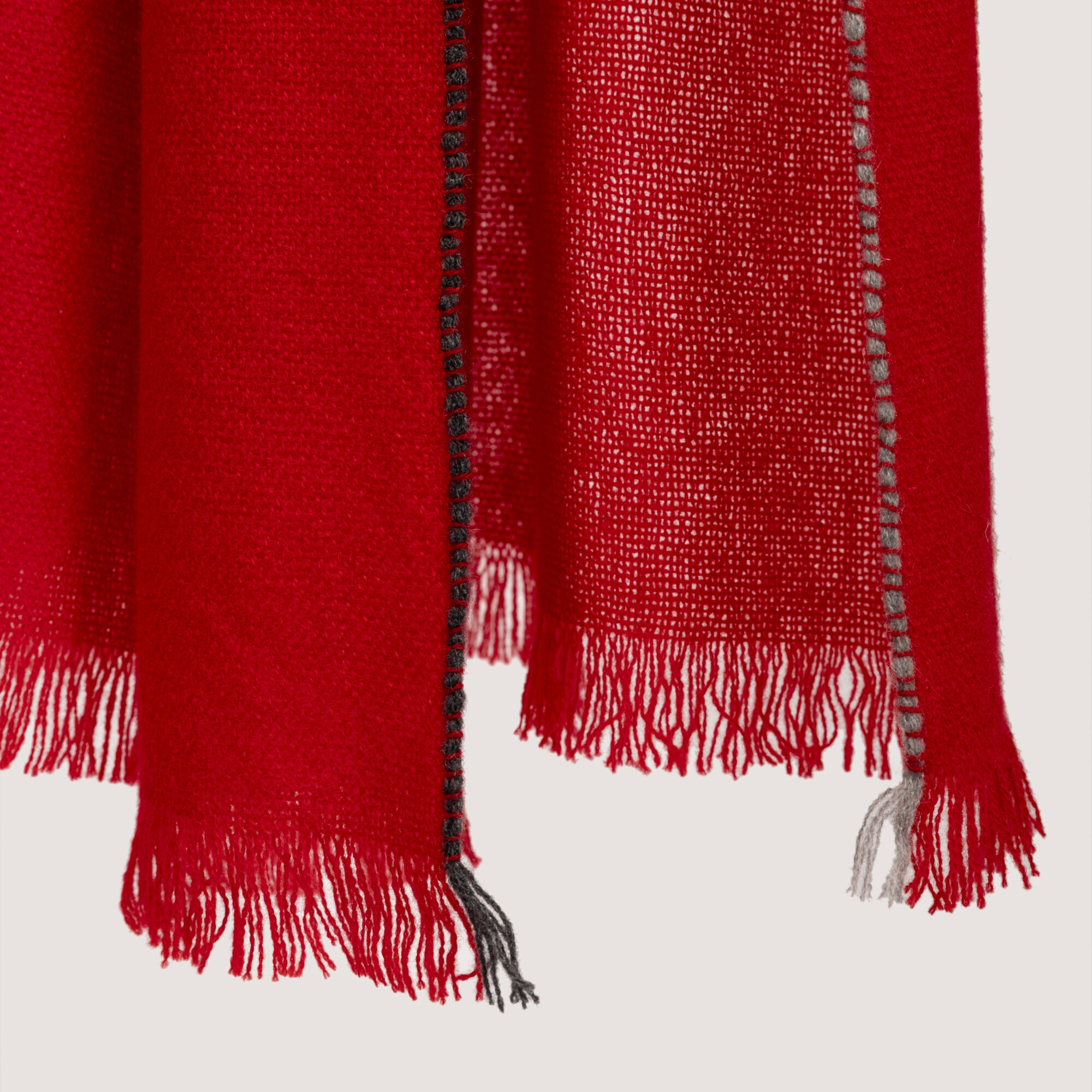 Chal de lujo cashmere rojo
