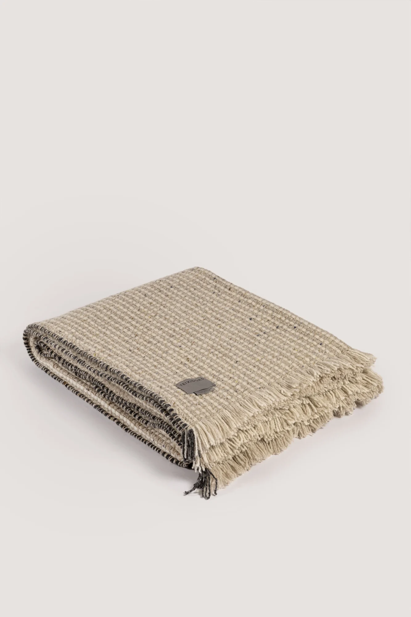 Plaid artesanal lana cashmere Teixidors