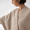 Granito poncho abierto lana merino y cashmere tono marron