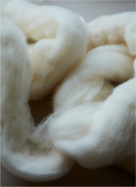 lana cashmere color crudo con trazabilidad