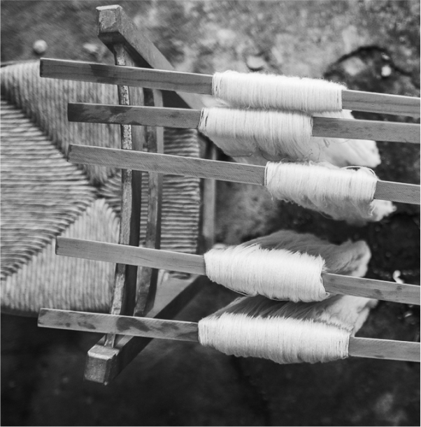 lana merina hilada preparada para ser tintada con tintes ecológicos