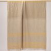 european linen throw in yellow and sandy color