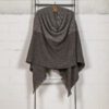 Poncho lana merina marros oscuro y yak