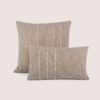 Cojin Serena lana merino en tono gris | Serena cushion collection handwoven in merino wool