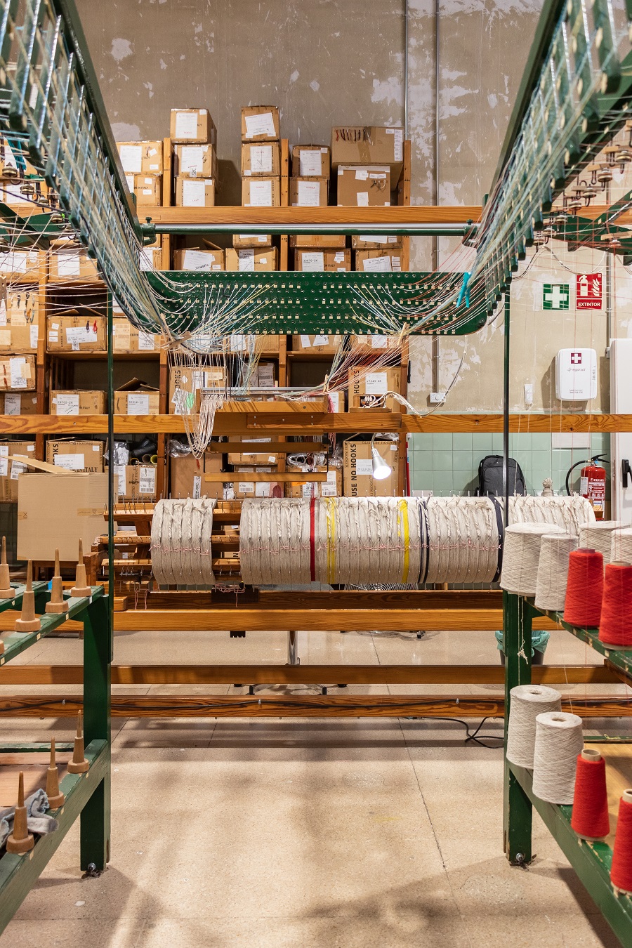 Urdimbre taller manual Teixidors artesania textil fabricacion españa