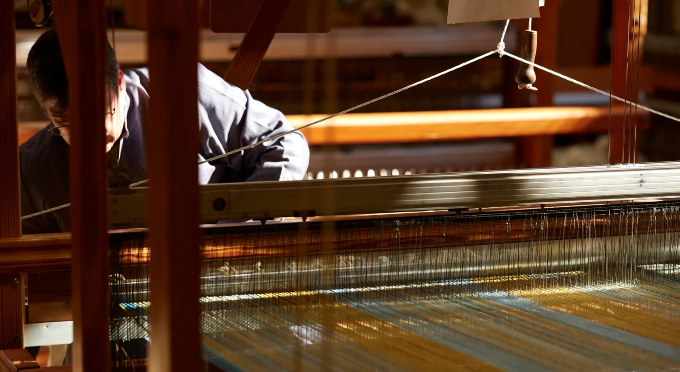 taller artesanal fabricacion mantas lana merina