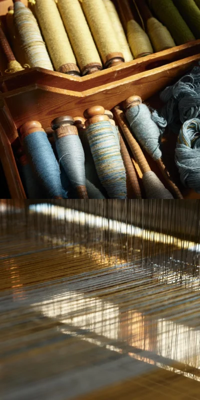 Taller teixidors fabricacion artesanal de mantas