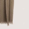 chal de cashmere color gris tierra