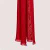 chal de cashmere color rojo