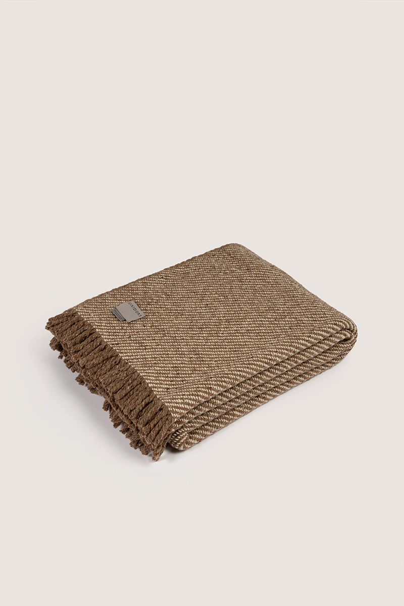 Manta lana merina diseño Montaña color