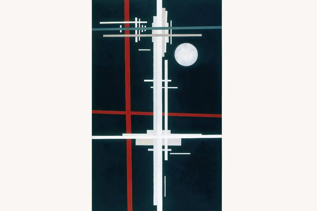 Obra Composicion suprematista museo Thyssen