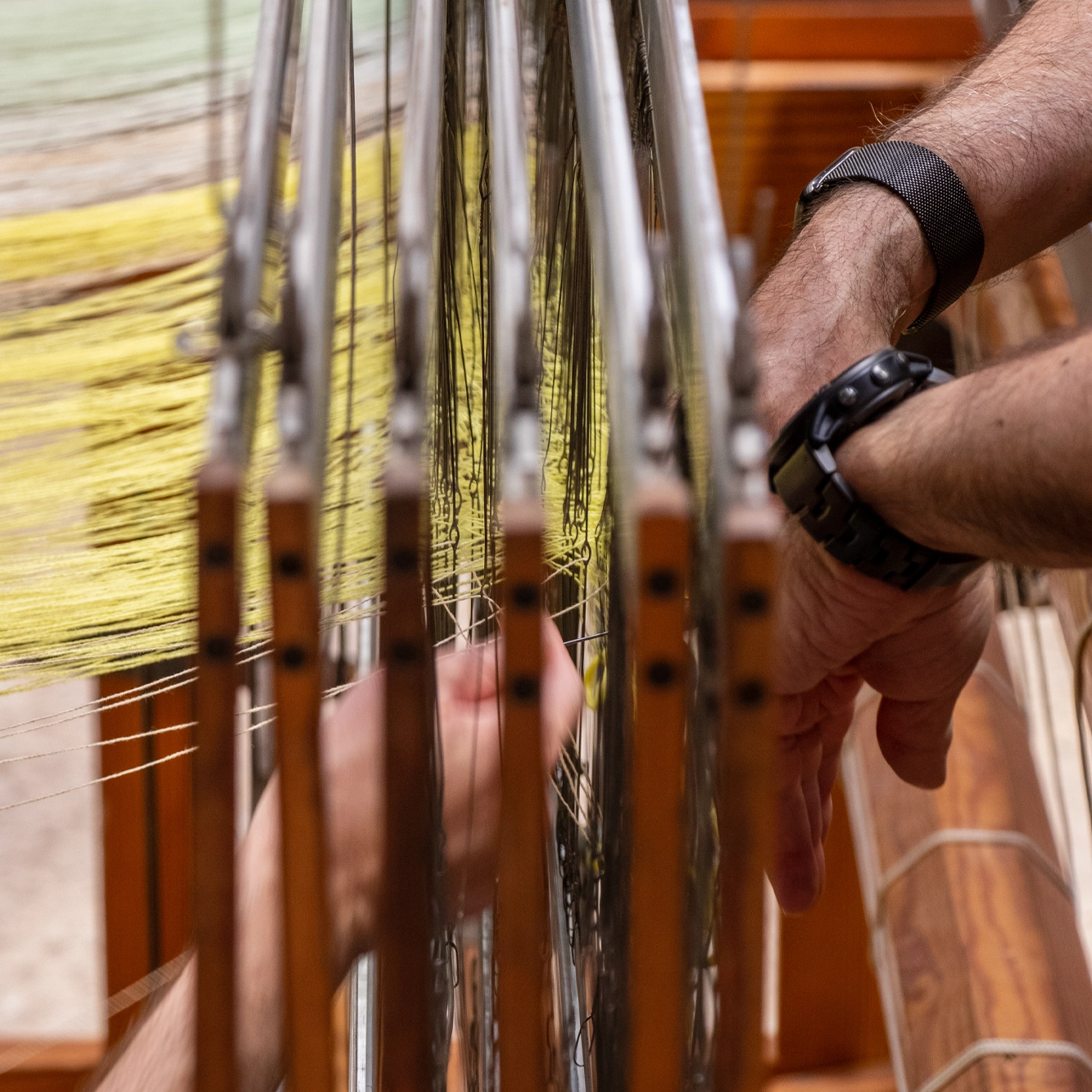 Mallas telar manual de madera